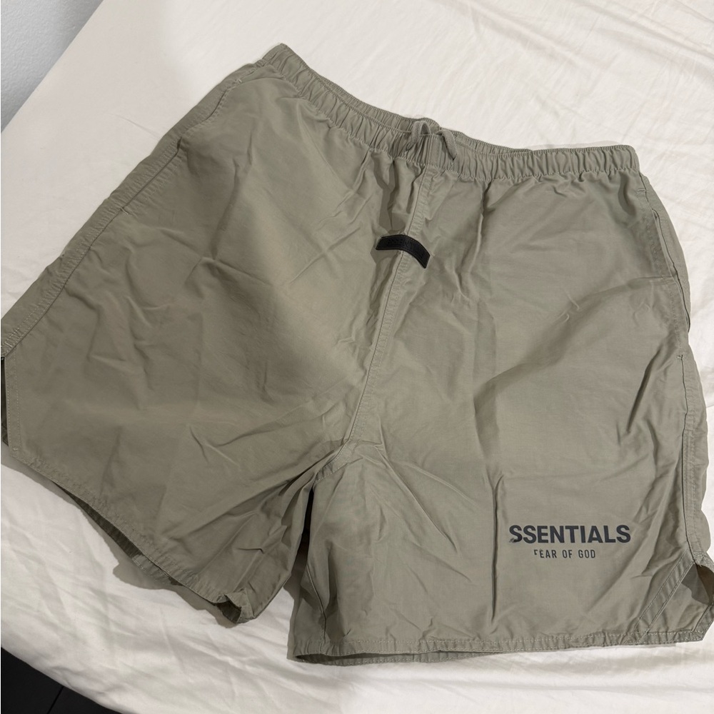 Men’s Essentials Sage Green Drawstring Shorts